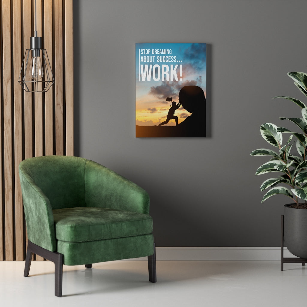 Stop Dreaming Motivational Inspirational Wall Decor for Home Office Gym Inspiring Success Quote Print Ready to Hang Wall Art - Express Your Love Gifts