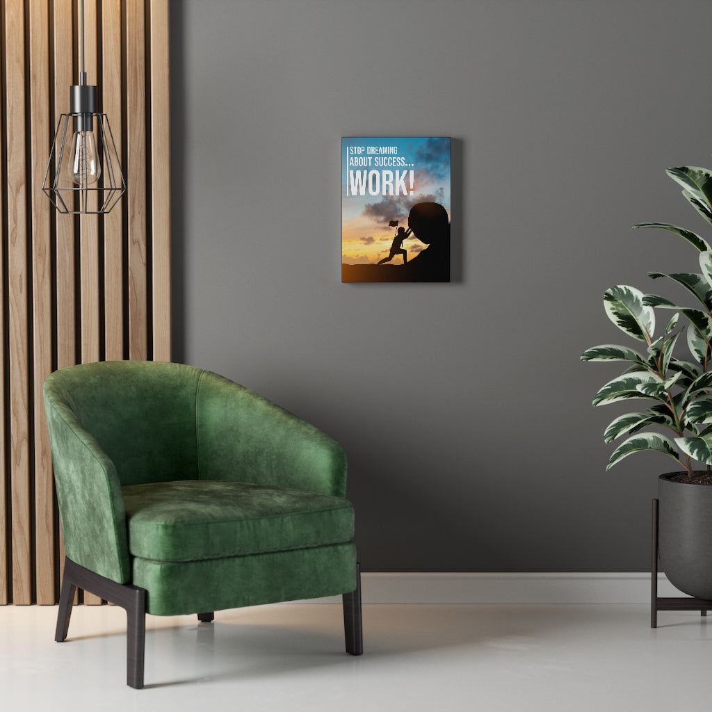 Stop Dreaming Motivational Inspirational Wall Decor for Home Office Gym Inspiring Success Quote Print Ready to Hang Wall Art - Express Your Love Gifts