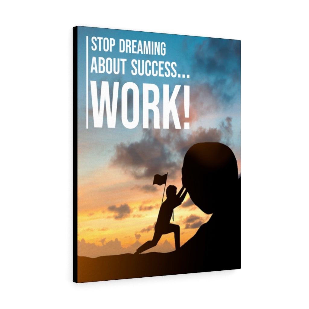 Stop Dreaming Motivational Inspirational Wall Decor for Home Office Gym Inspiring Success Quote Print Ready to Hang Wall Art - Express Your Love Gifts