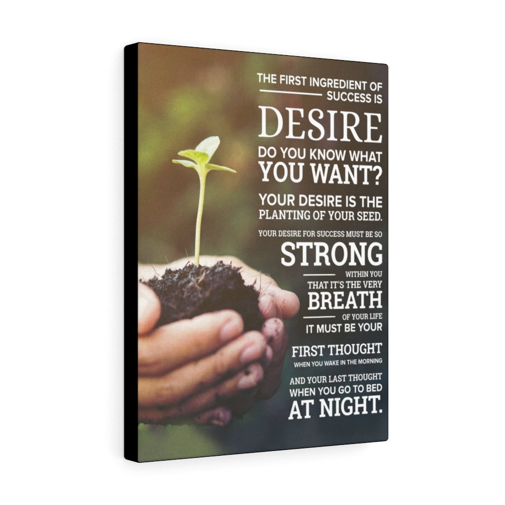 Success Planting Motivational Inspirational Wall Decor for Home Office Gym Inspiring Success Quote Print Ready to Hang Wall Art - Express Your Love Gifts