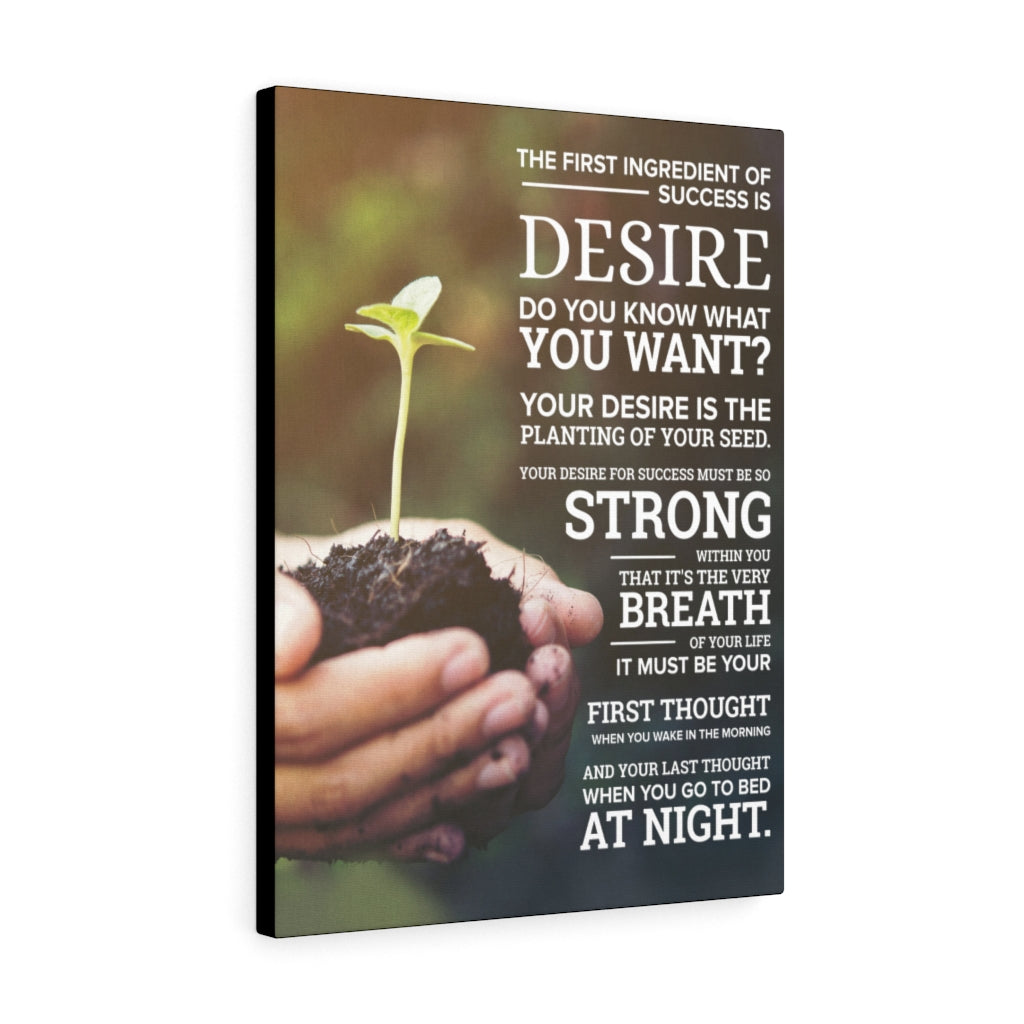 Success Planting Motivational Inspirational Wall Decor for Home Office Gym Inspiring Success Quote Print Ready to Hang Wall Art - Express Your Love Gifts