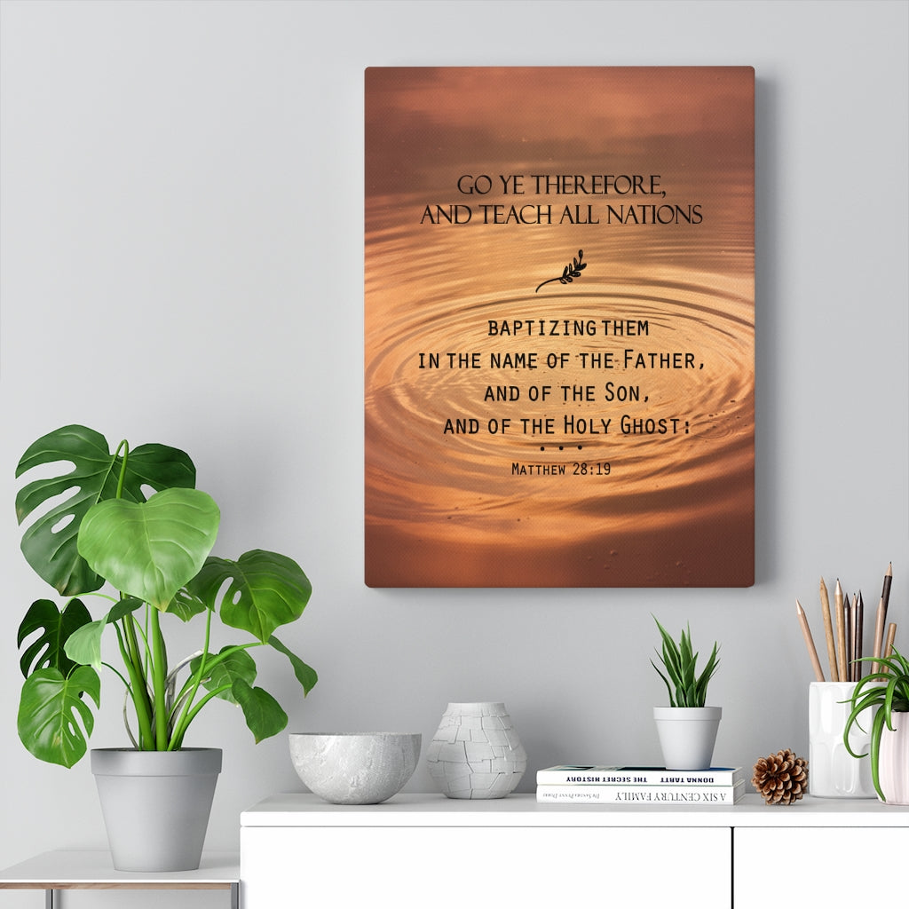 Scripture Walls Teach All Nations Matthew 28:19 Christian Wall Art Bible Verse Print Ready to Hang - Express Your Love Gifts