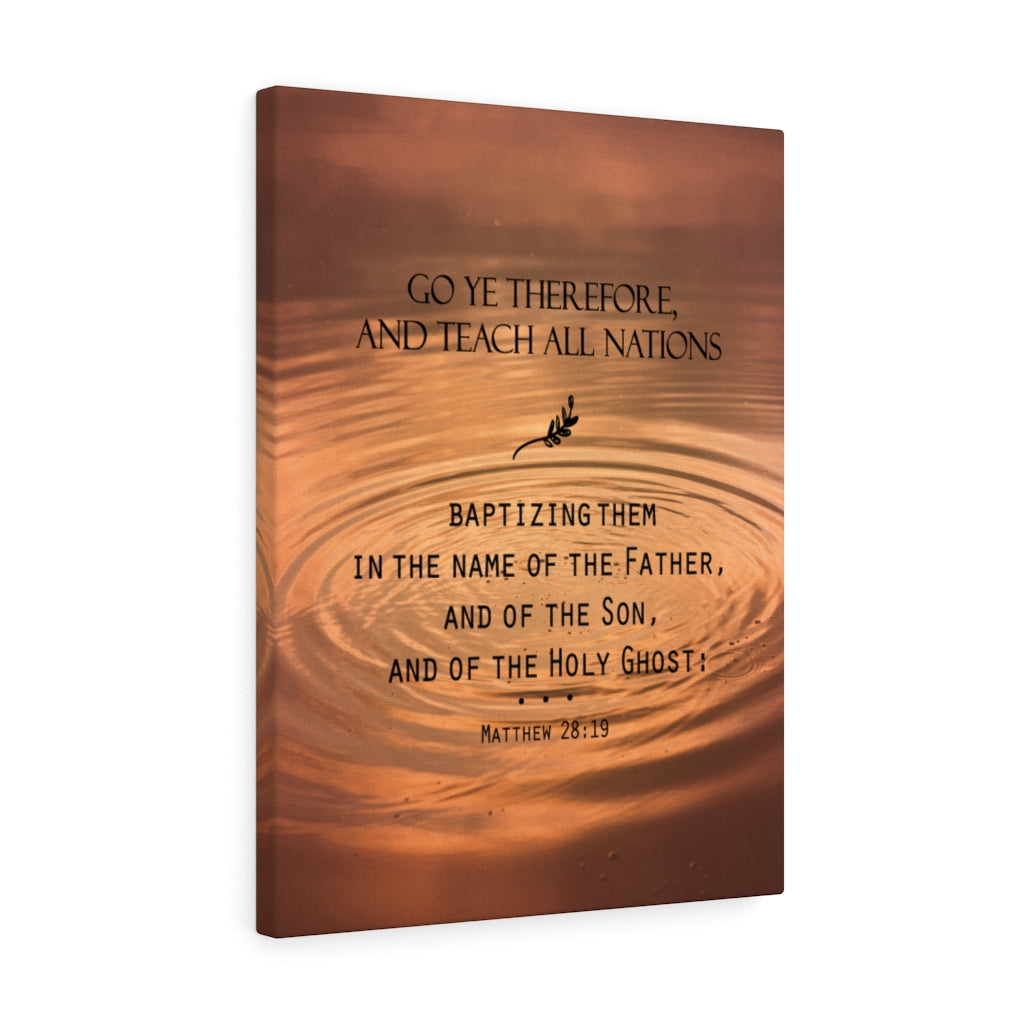 Scripture Walls Teach All Nations Matthew 28:19 Christian Wall Art Bible Verse Print Ready to Hang - Express Your Love Gifts