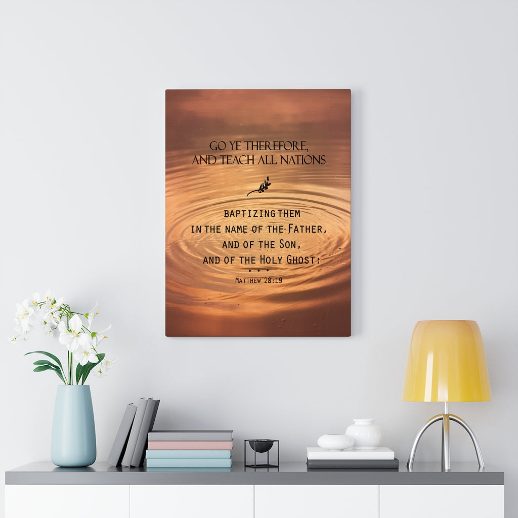 Scripture Walls Teach All Nations Matthew 28:19 Christian Wall Art Bible Verse Print Ready to Hang - Express Your Love Gifts