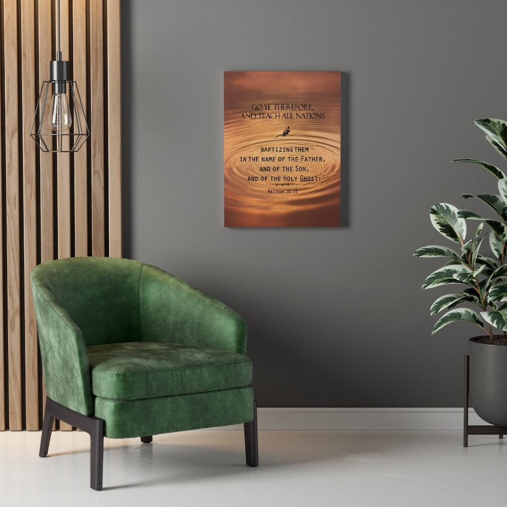 Scripture Walls Teach All Nations Matthew 28:19 Christian Wall Art Bible Verse Print Ready to Hang - Express Your Love Gifts