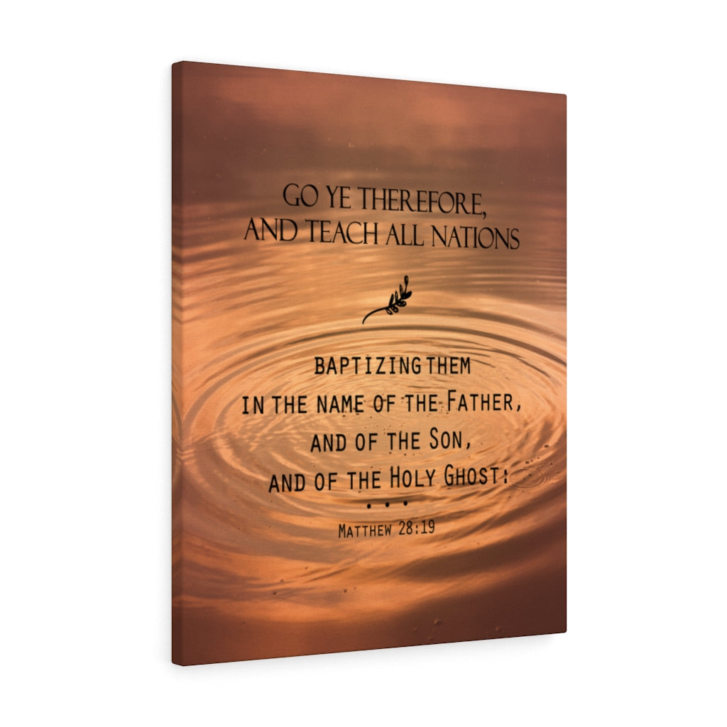 Scripture Walls Teach All Nations Matthew 28:19 Christian Wall Art Bible Verse Print Ready to Hang - Express Your Love Gifts