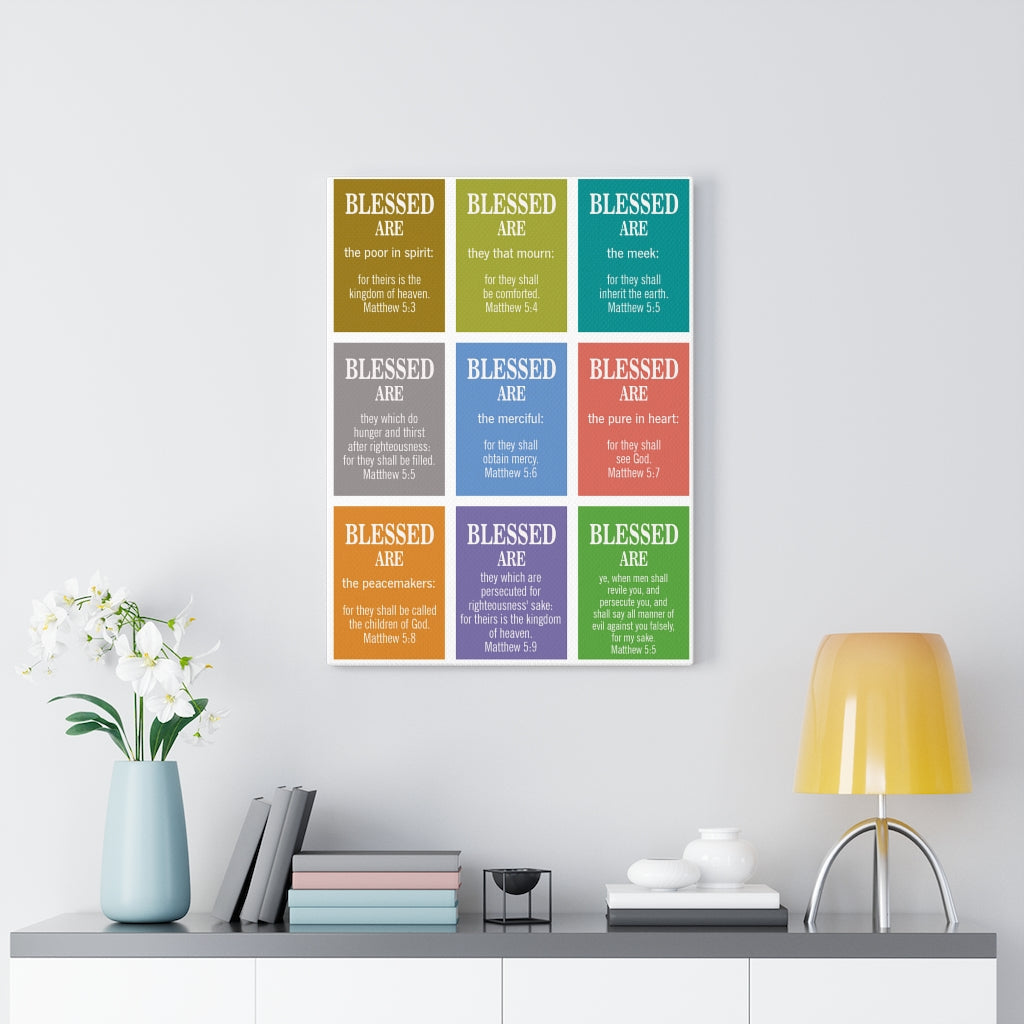Scripture WallsThe Beatitudes Matthew 5:3‭-‬11 KJV Christian Home Decor Scripture Art - Express Your Love Gifts