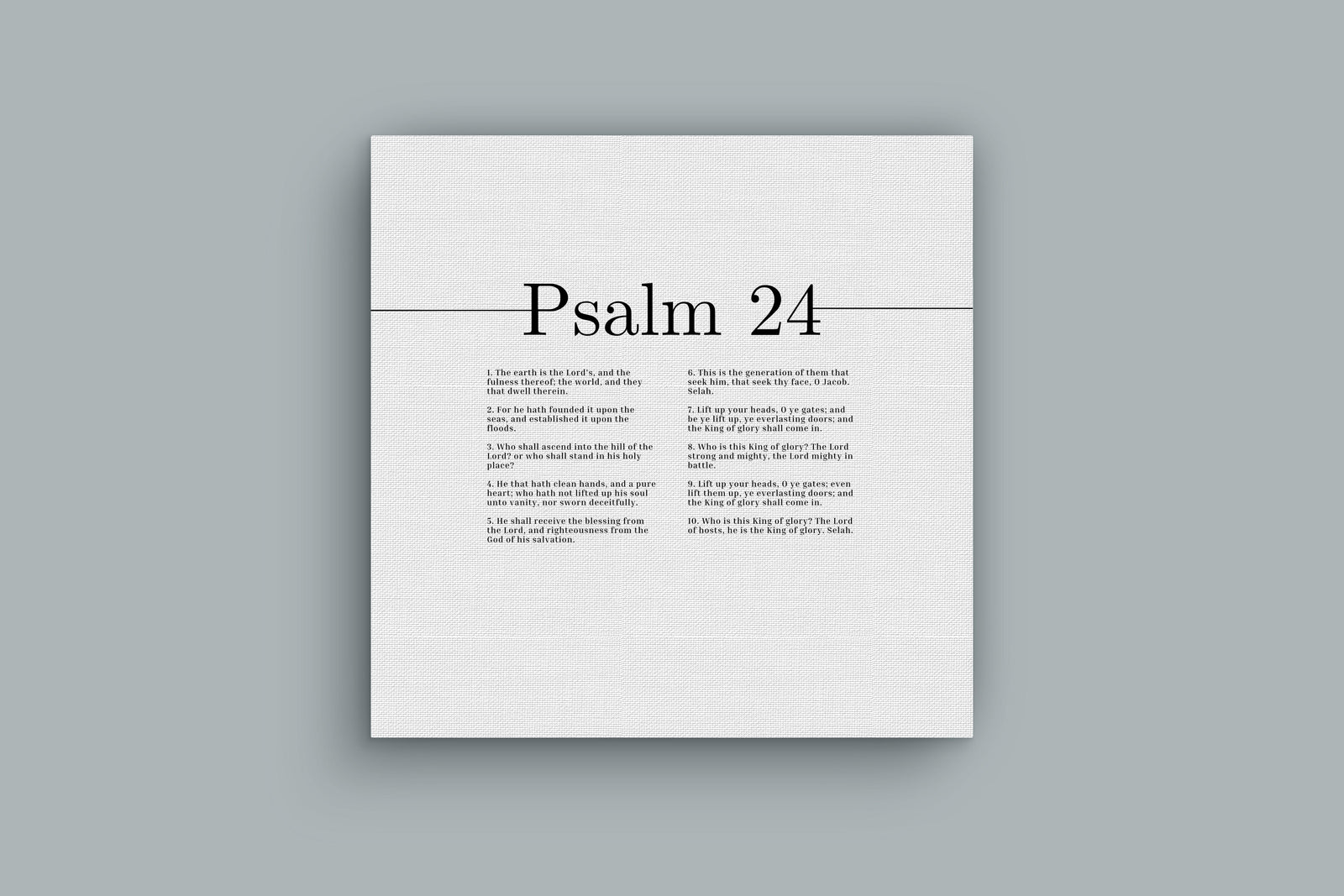 Scripture Canvas The Blessing From The Lord Psalm 24 Christian Wall Art Bible Verse Print Ready to Hang-Express Your Love Gifts