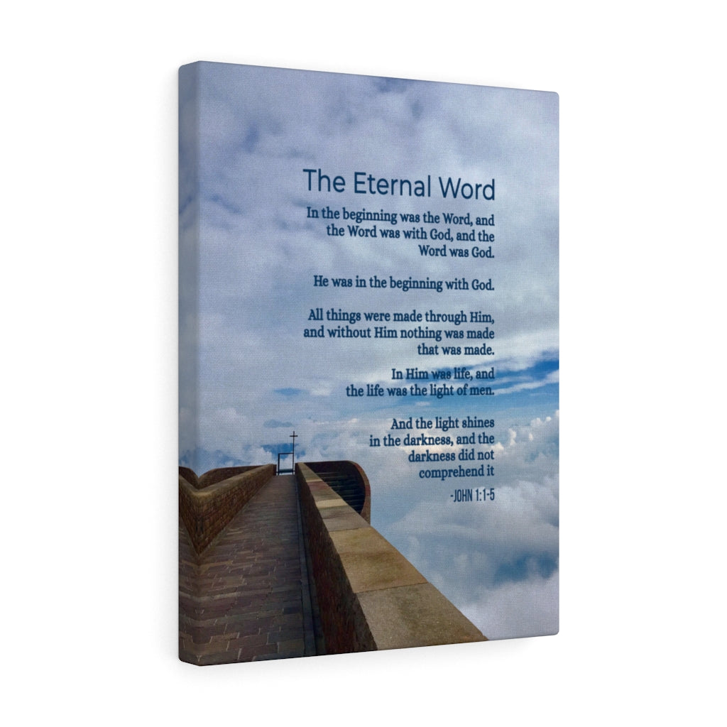 Scripture Walls The Eternal Word John 1:1‭-‬5 Christian Wall Art Bible Verse Print Ready to Hang - Express Your Love Gifts