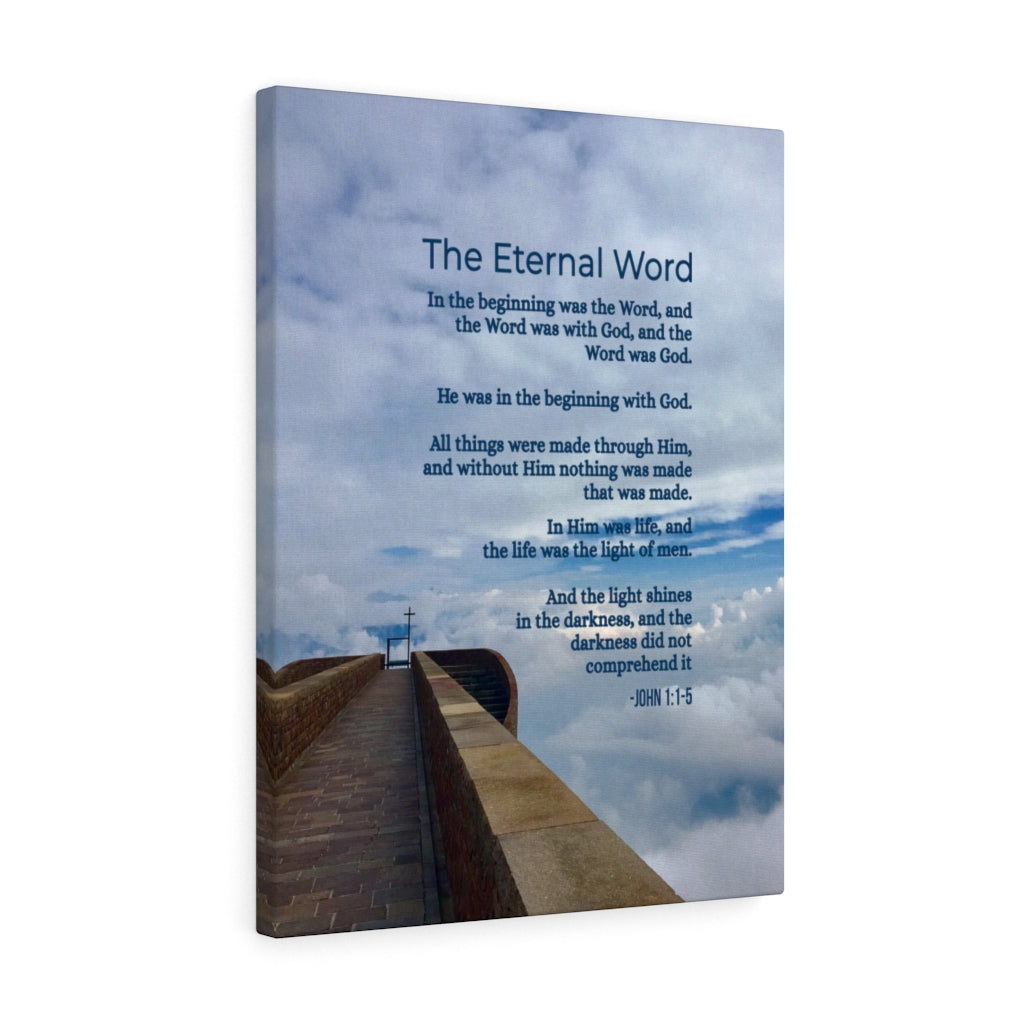 Scripture Walls The Eternal Word John 1:1‭-‬5 Christian Wall Art Bible Verse Print Ready to Hang - Express Your Love Gifts