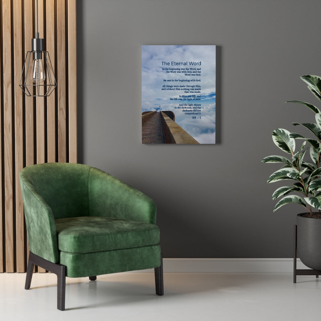 Scripture Walls The Eternal Word John 1:1‭-‬5 Christian Wall Art Bible Verse Print Ready to Hang - Express Your Love Gifts