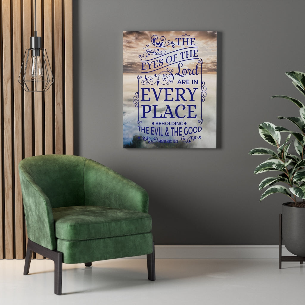 Scripture Walls The Evil and the Good Proverbs 15:3 Christian Wall Art Bible Verse Print Ready to Hang - Express Your Love Gifts