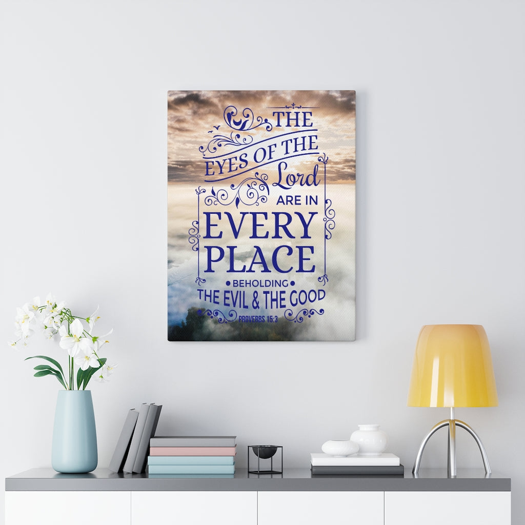 Scripture Walls The Evil and the Good Proverbs 15:3 Christian Wall Art Bible Verse Print Ready to Hang - Express Your Love Gifts