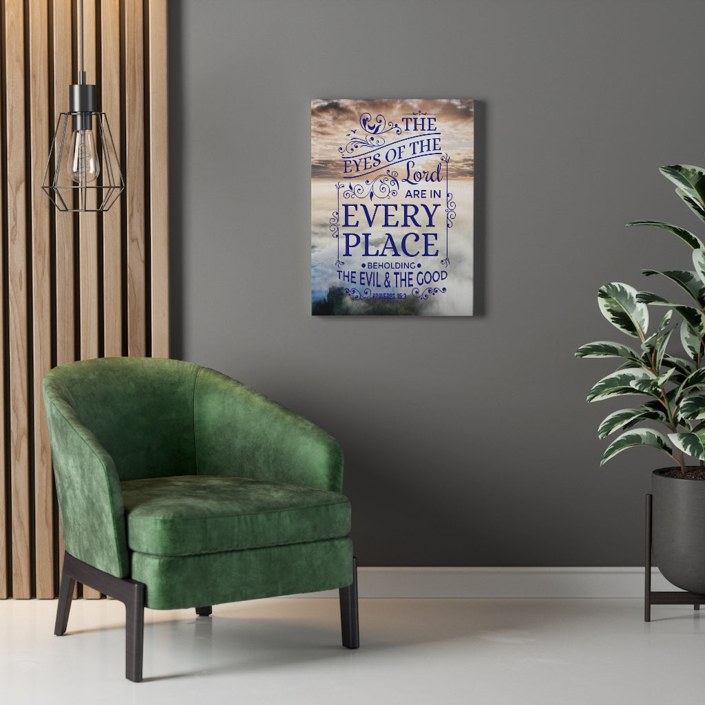 Scripture Walls The Evil and the Good Proverbs 15:3 Christian Wall Art Bible Verse Print Ready to Hang - Express Your Love Gifts