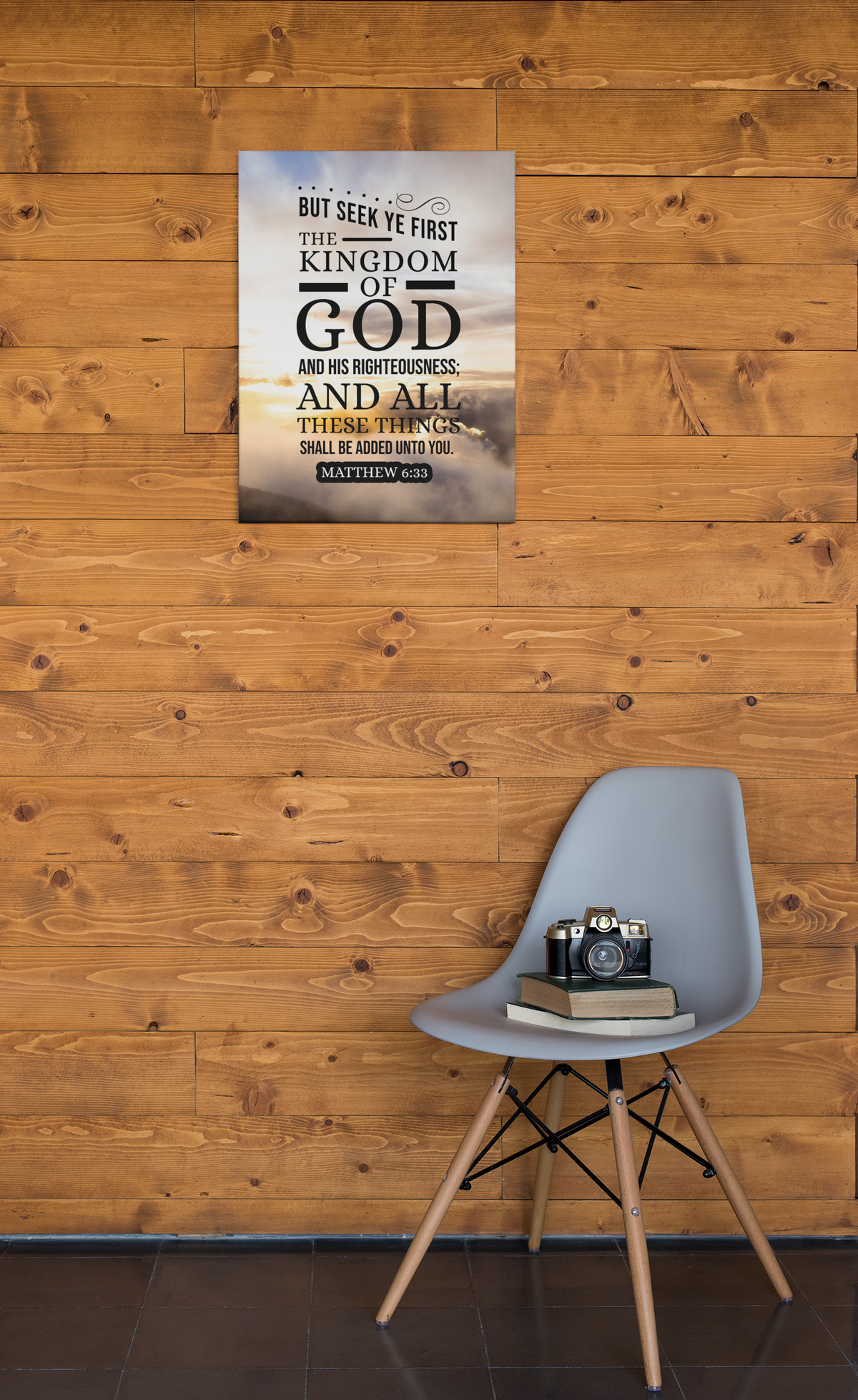 Scripture Walls The Kingdom of God Matthew 6:33 Christian Wall Art Bible Verse Print Ready to Hang - Express Your Love Gifts