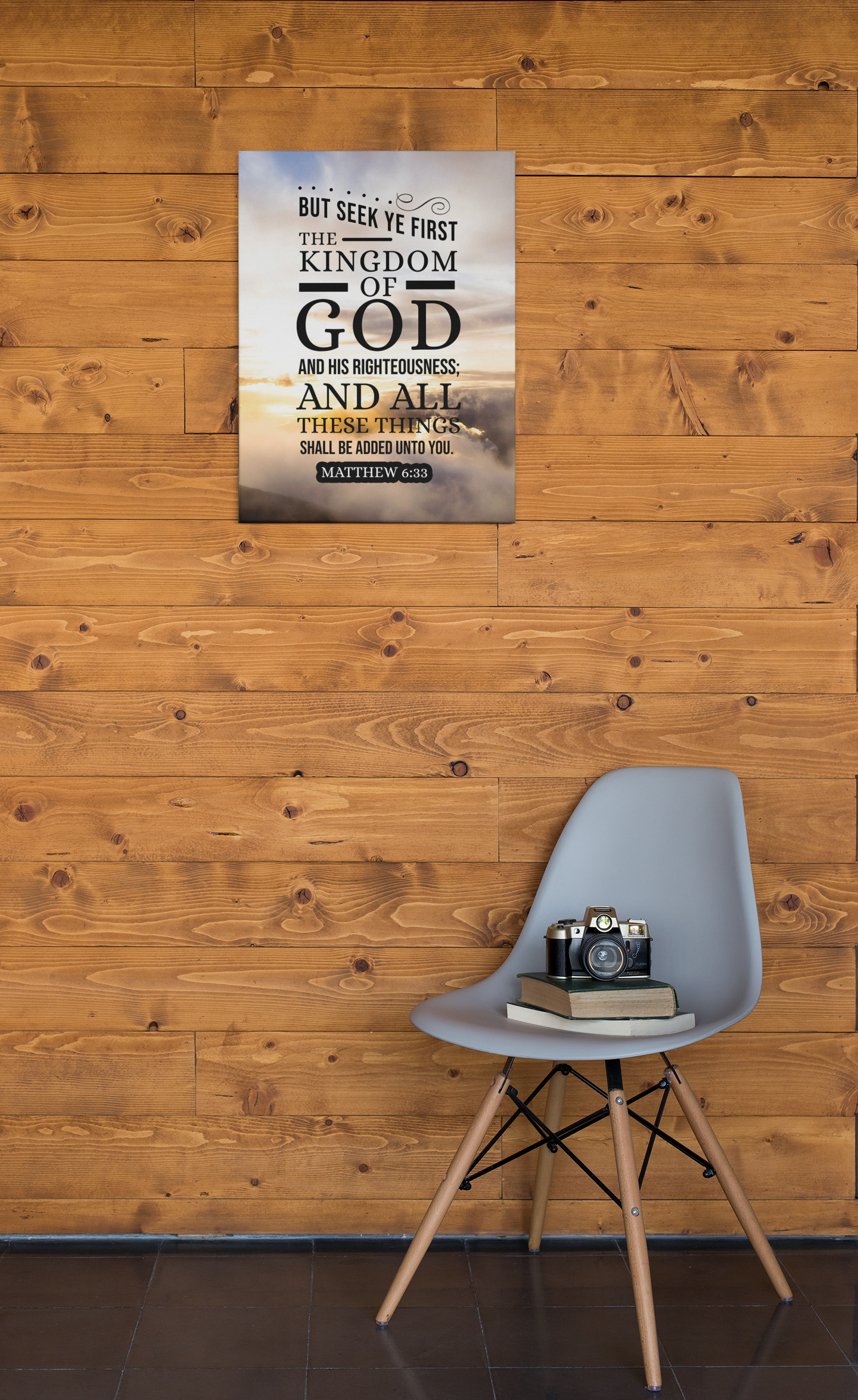 Scripture Walls The Kingdom of God Matthew 6:33 Christian Wall Art Bible Verse Print Ready to Hang - Express Your Love Gifts