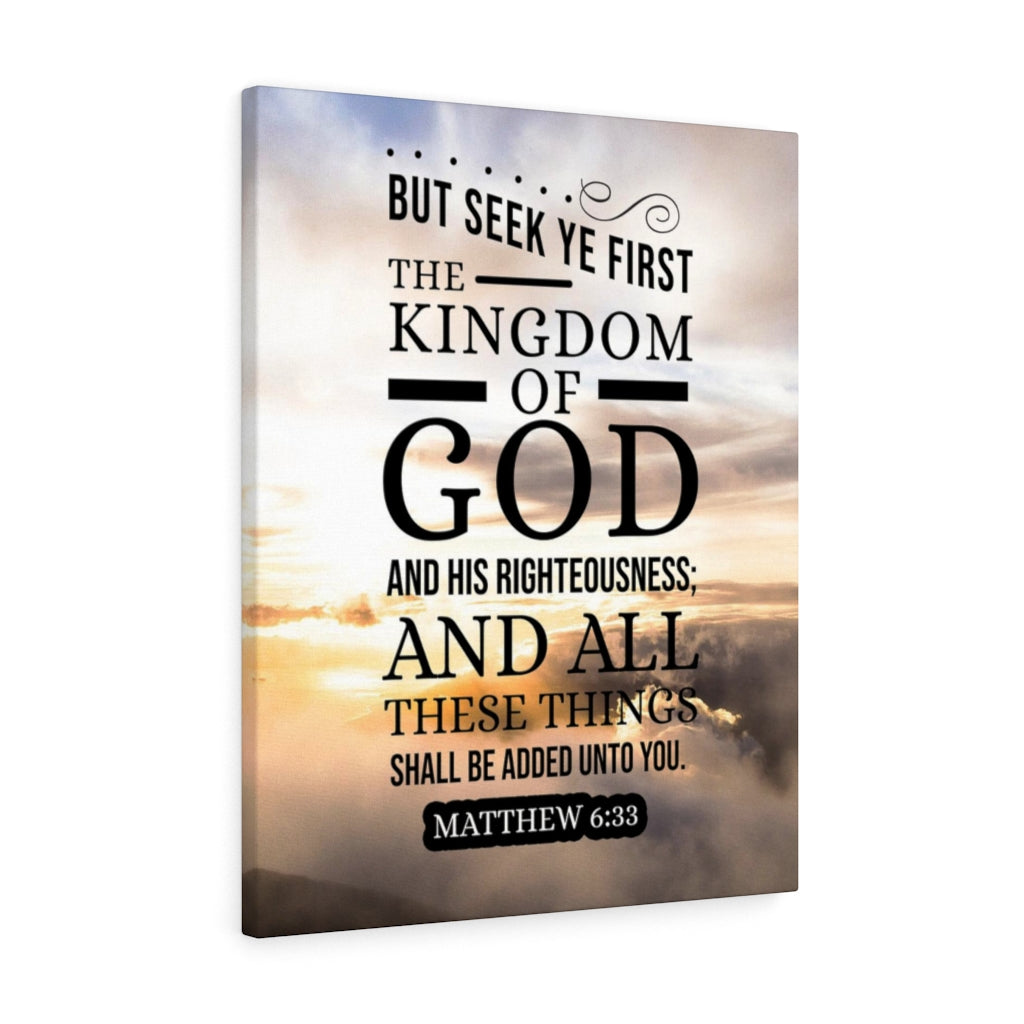 Scripture Walls The Kingdom of God Matthew 6:33 Christian Wall Art Bible Verse Print Ready to Hang - Express Your Love Gifts