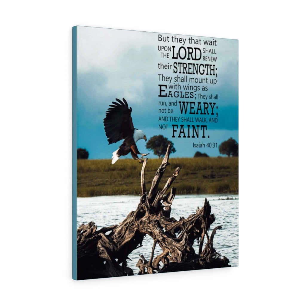 Scripture WallsThe Lord Shall Renew Their Strength Isaiah 40:31 Christian Wall Decor Scripture Art Ready to Hang - Express Your Love Gifts
