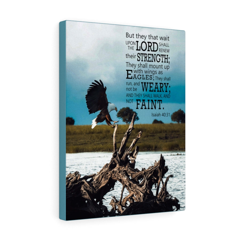 Scripture WallsThe Lord Shall Renew Their Strength Isaiah 40:31 Christian Wall Decor Scripture Art Ready to Hang - Express Your Love Gifts