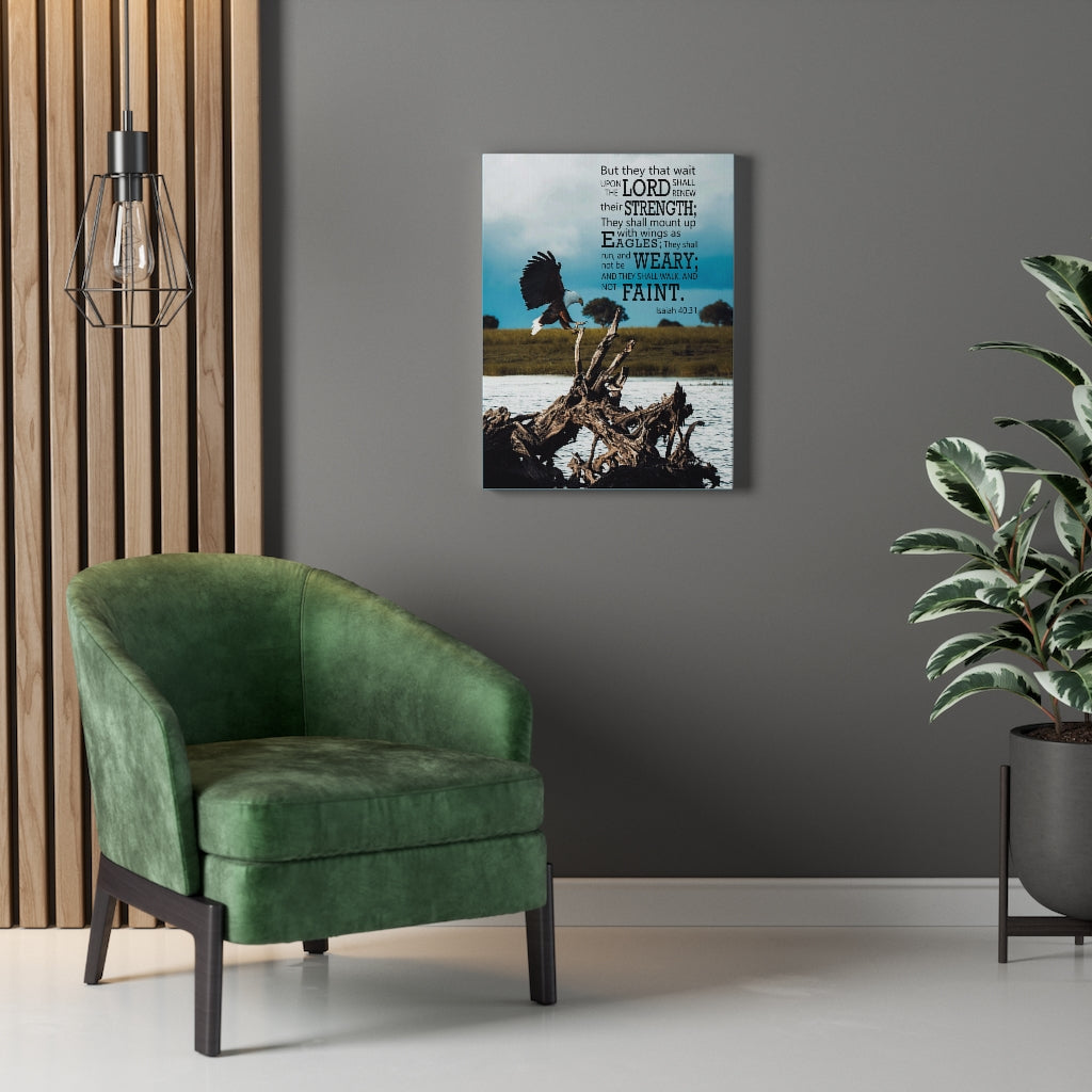 Scripture WallsThe Lord Shall Renew Their Strength Isaiah 40:31 Christian Wall Decor Scripture Art Ready to Hang - Express Your Love Gifts