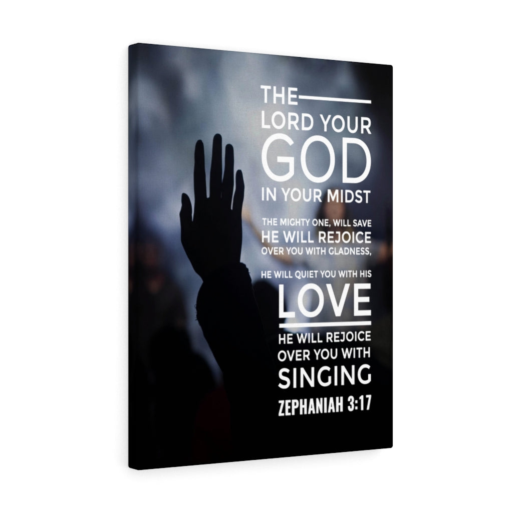 Scripture WallsThe Lord Your God Zephaniah 3:17 Christian Home Decor Scripture Art - Express Your Love Gifts