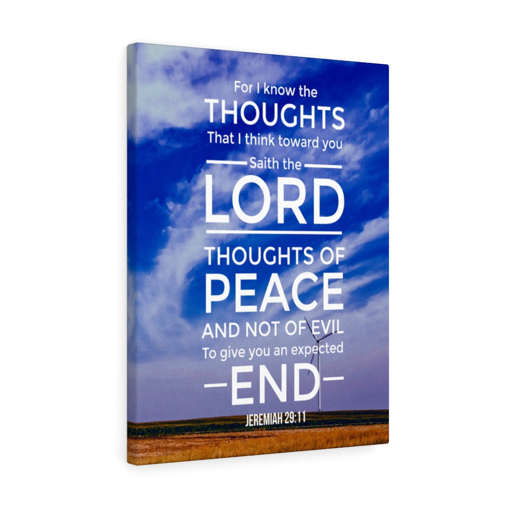 Scripture Walls Thoughts of Peace Jeremiah 29:11 Christian Wall Art Bible Verse Print Ready to Hang - Express Your Love Gifts