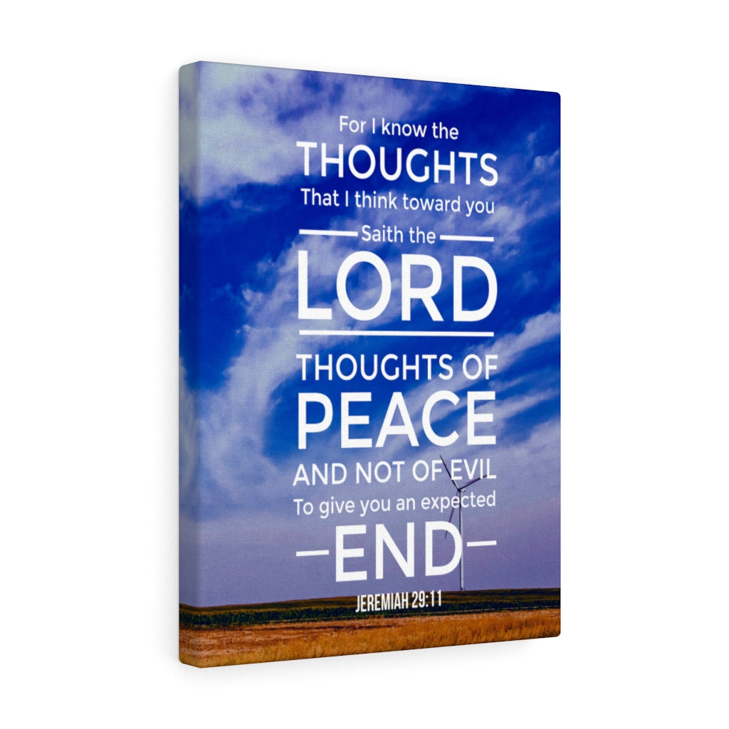 Scripture Walls Thoughts of Peace Jeremiah 29:11 Christian Wall Art Bible Verse Print Ready to Hang - Express Your Love Gifts