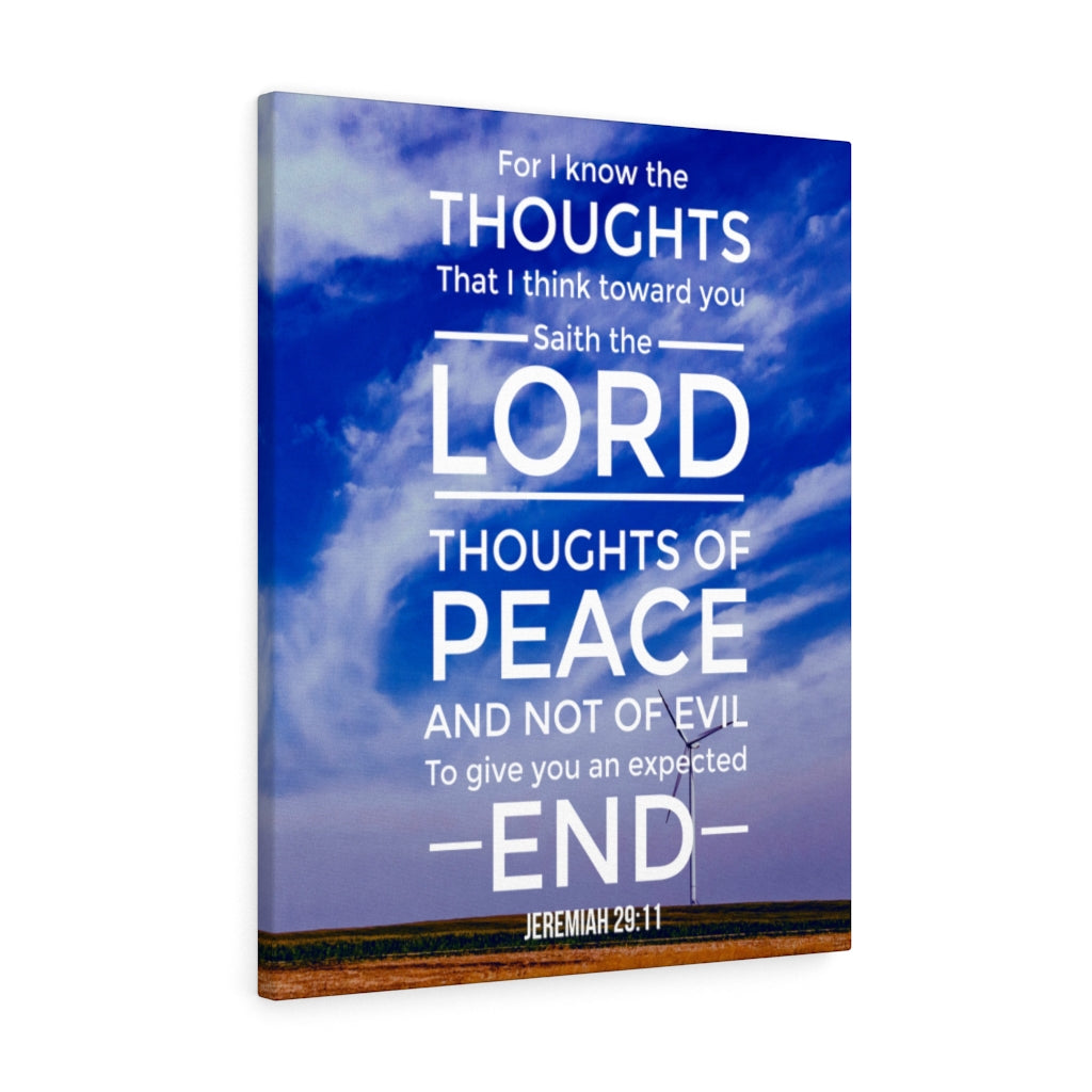 Scripture Walls Thoughts of Peace Jeremiah 29:11 Christian Wall Art Bible Verse Print Ready to Hang - Express Your Love Gifts