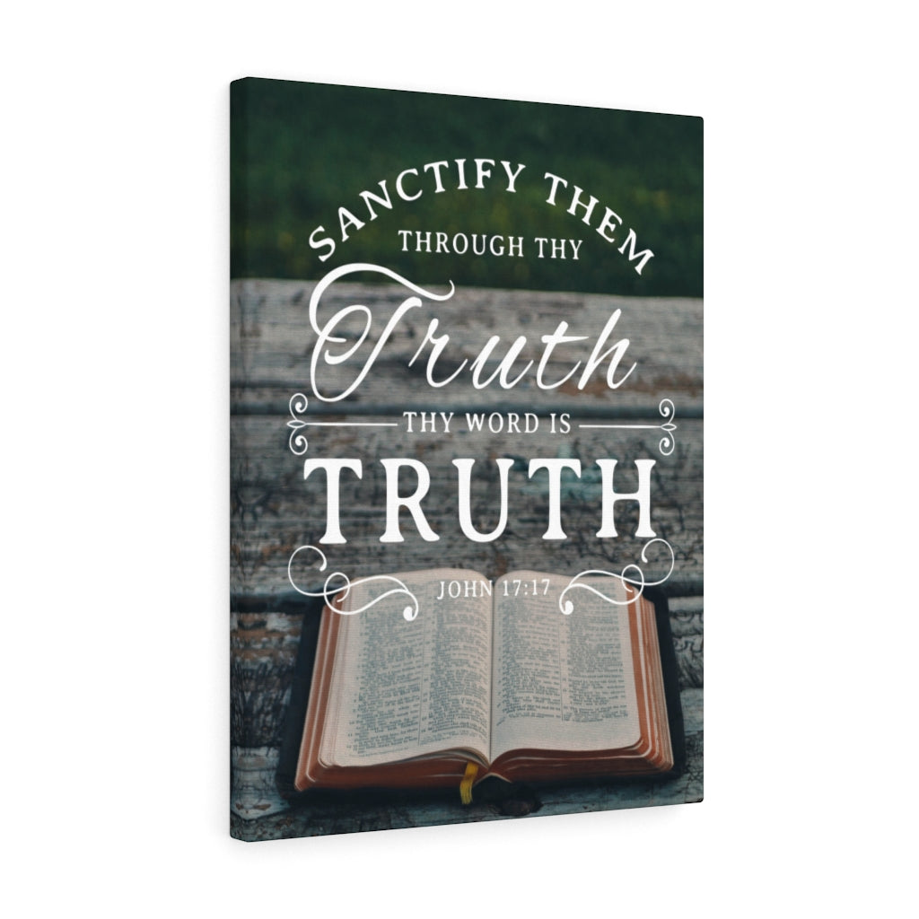 Scripture Walls Thy Word is Truth John 17:17 Christian Wall Art Bible Verse Print Ready to Hang - Express Your Love Gifts