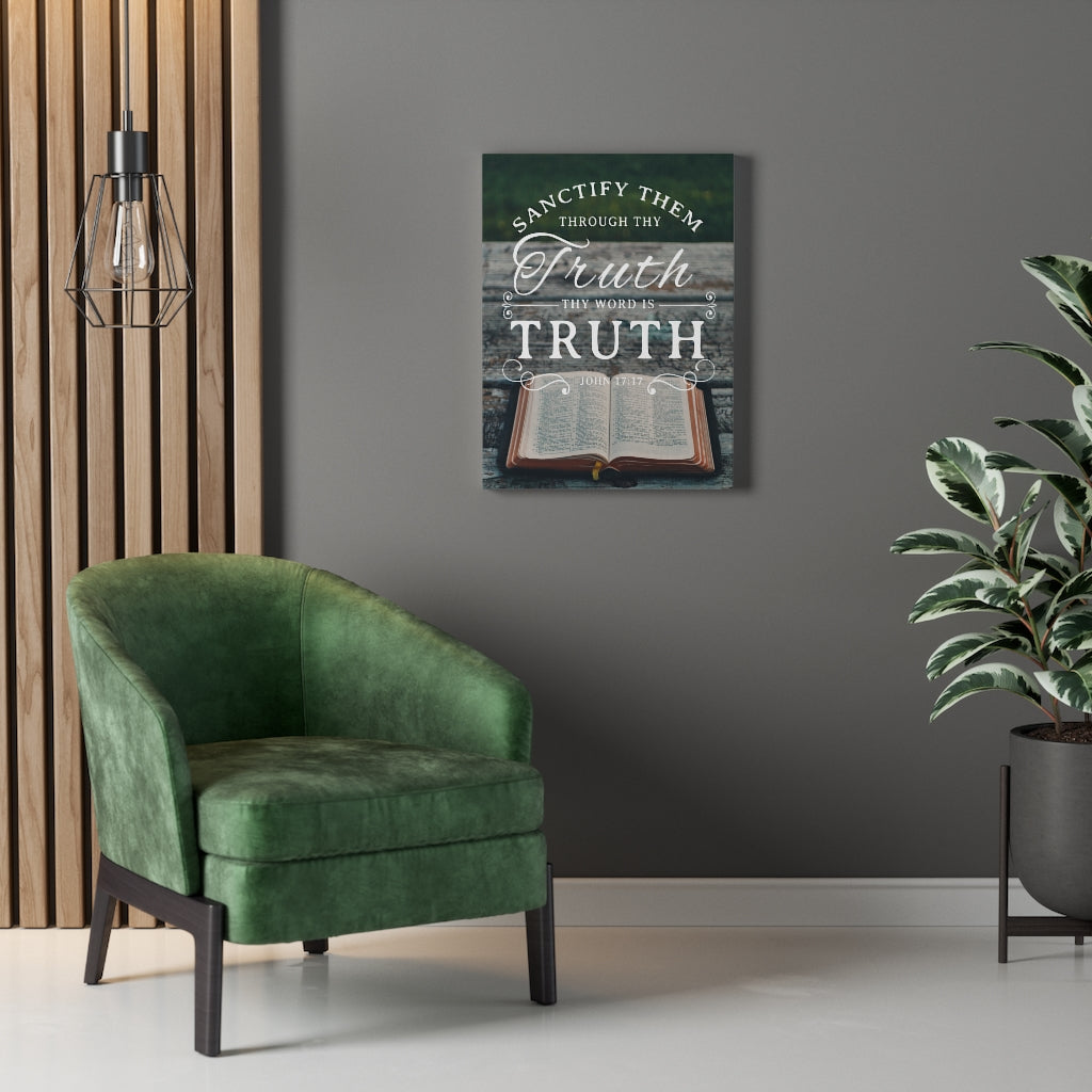 Scripture Walls Thy Word is Truth John 17:17 Christian Wall Art Bible Verse Print Ready to Hang - Express Your Love Gifts