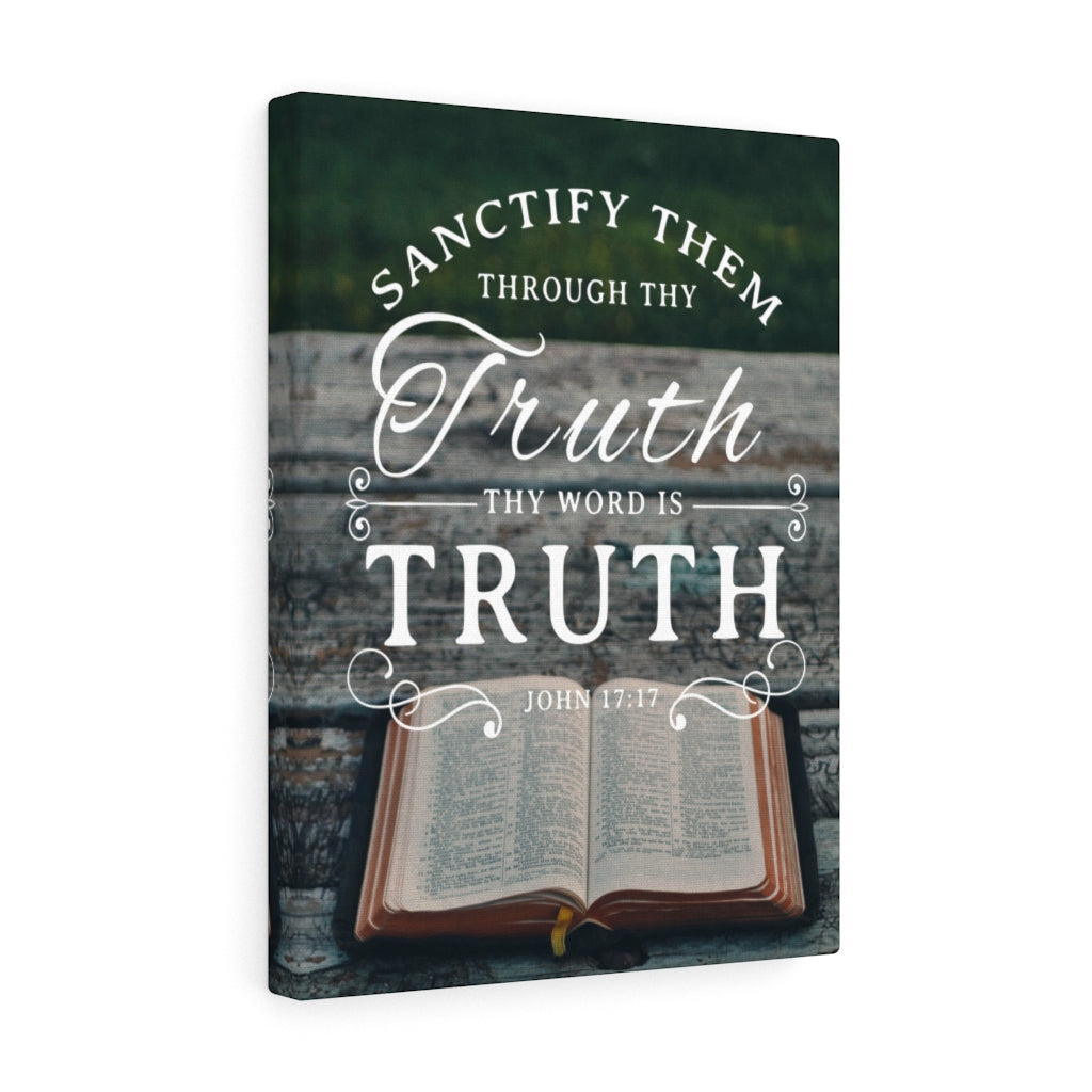 Scripture Walls Thy Word is Truth John 17:17 Christian Wall Art Bible Verse Print Ready to Hang - Express Your Love Gifts