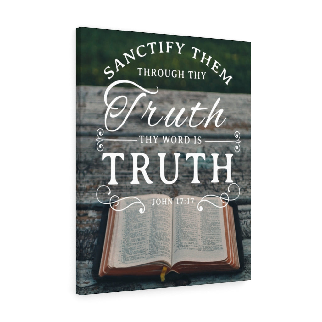 Scripture Walls Thy Word is Truth John 17:17 Christian Wall Art Bible Verse Print Ready to Hang - Express Your Love Gifts