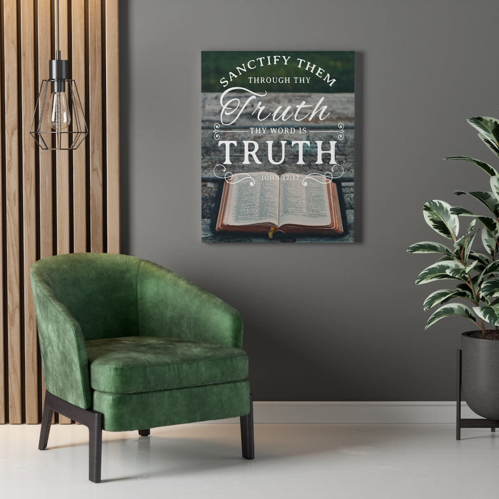 Scripture Walls Thy Word is Truth John 17:17 Christian Wall Art Bible Verse Print Ready to Hang - Express Your Love Gifts