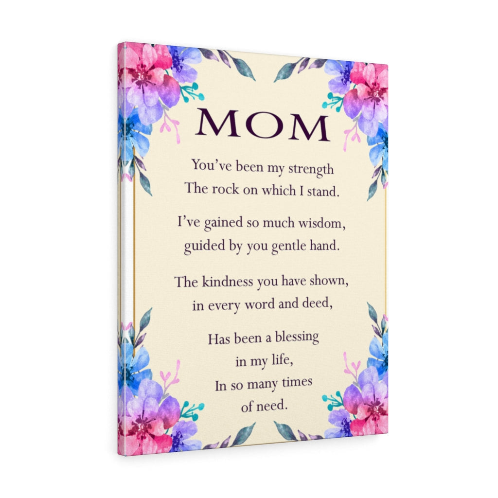 To My Mom Canvas Daughter Son Gift for Mother Inspirational Wall Decor for Home Office Gym Inspiring Success Quote Print Ready to Hang Wall Art - Express Your Love Gifts