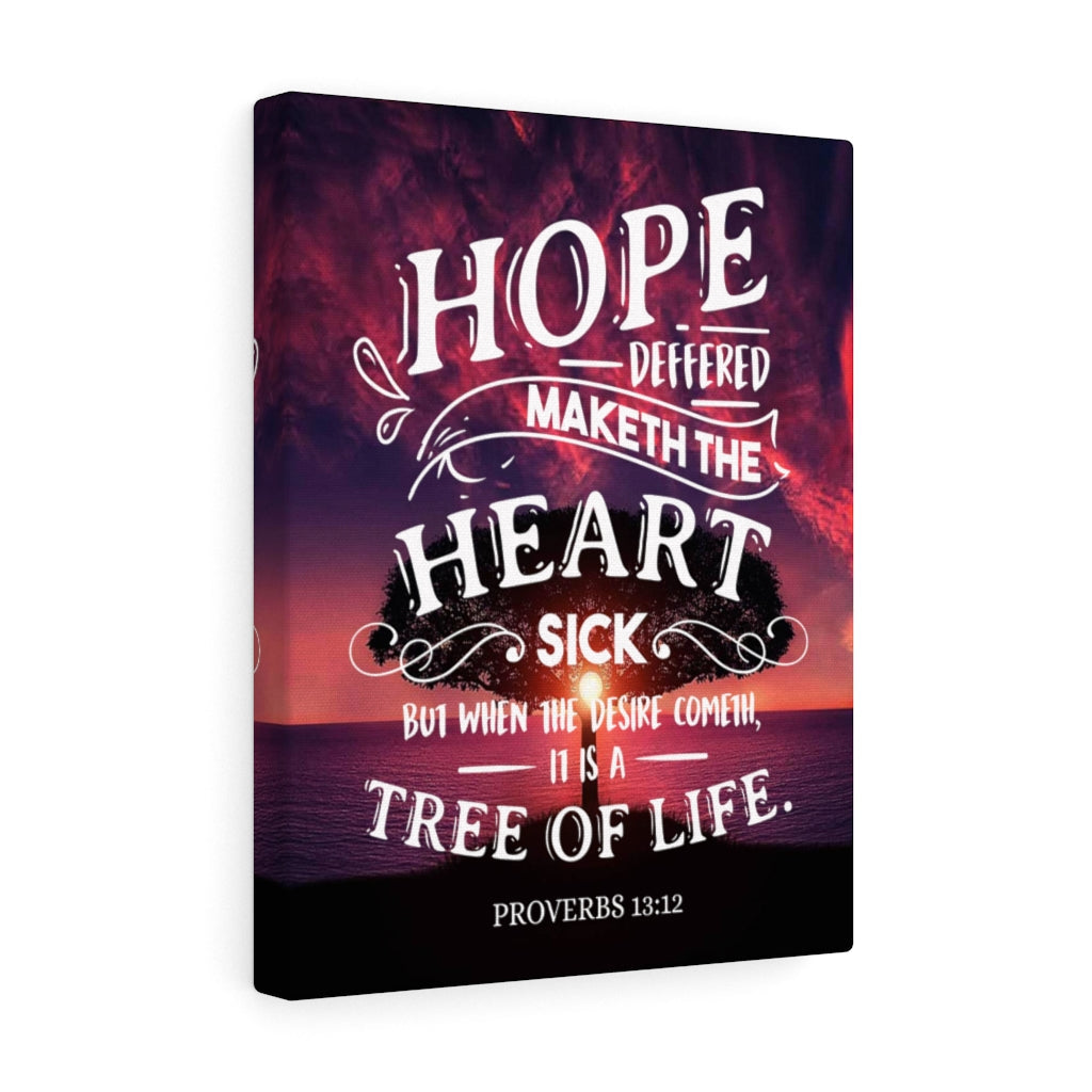 Scripture Walls Tree of Life Proverbs 13:12 Religious Wall Art Scripture Art Faith Artwork Christian Home Decor - Express Your Love Gifts
