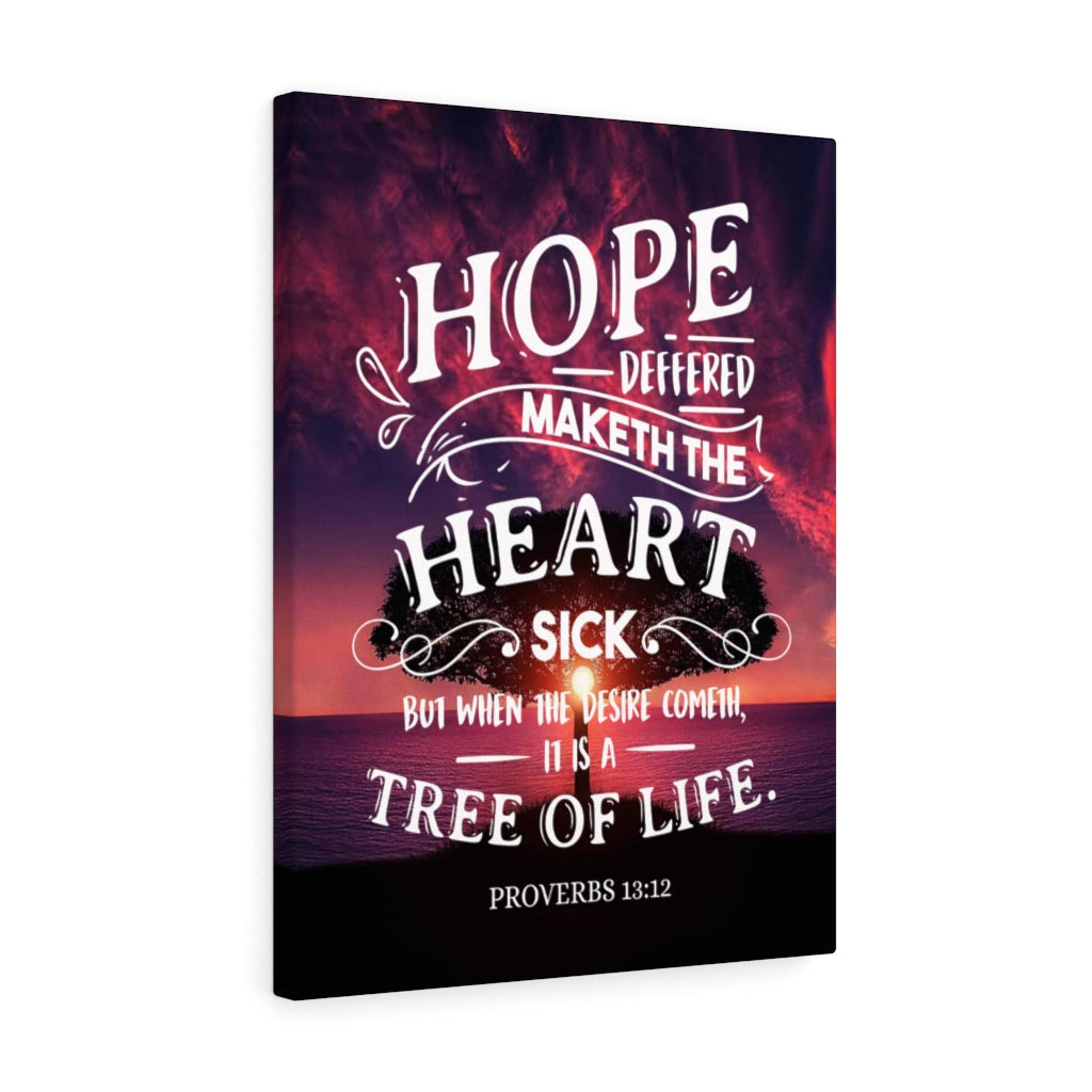 Scripture Walls Tree of Life Proverbs 13:12 Religious Wall Art Scripture Art Faith Artwork Christian Home Decor - Express Your Love Gifts