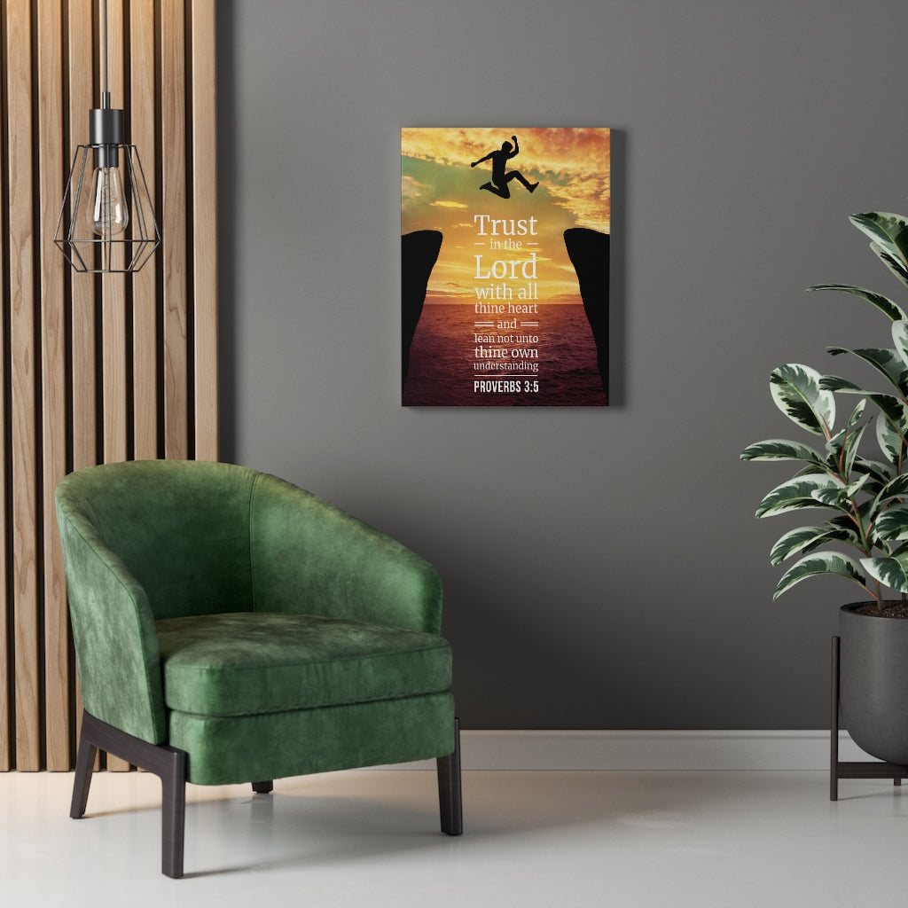 Scripture Walls Trust in The Lord Proverbs 3:5 Christian Wall Art Bible Verse Print Ready to Hang - Express Your Love Gifts