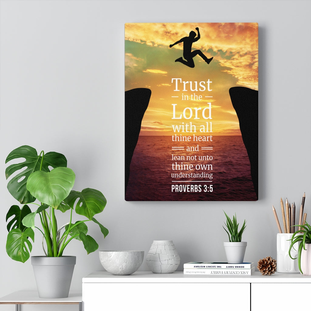 Scripture Walls Trust in The Lord Proverbs 3:5 Christian Wall Art Bible Verse Print Ready to Hang - Express Your Love Gifts