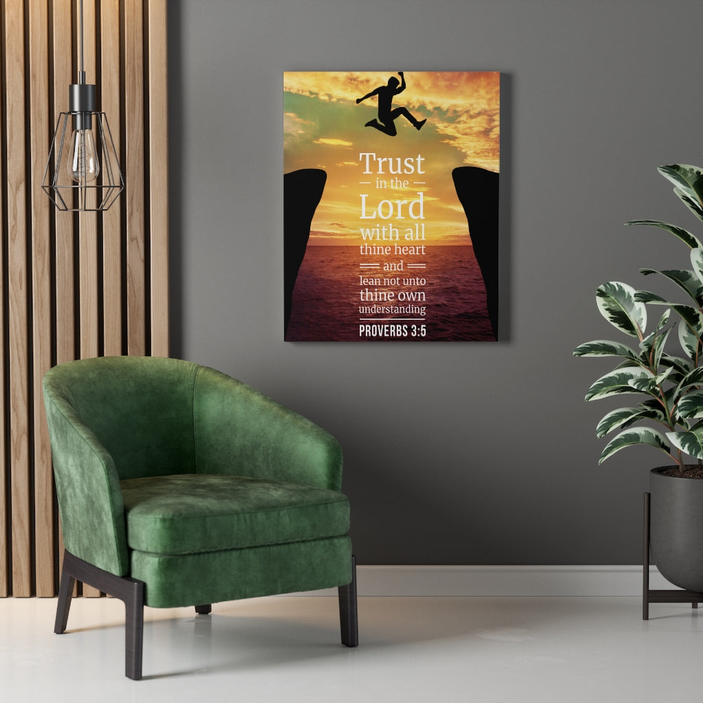 Scripture Walls Trust in The Lord Proverbs 3:5 Christian Wall Art Bible Verse Print Ready to Hang - Express Your Love Gifts