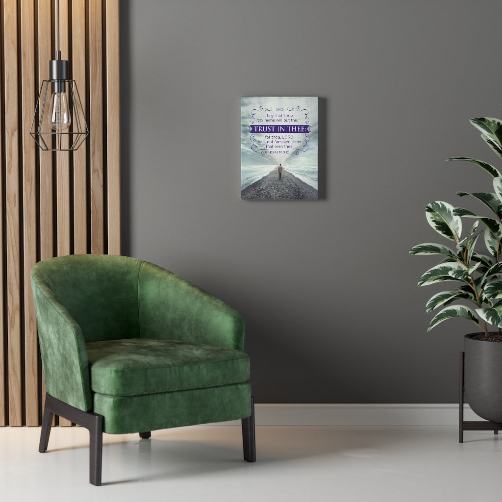 Scripture Walls Trust In Thee Psalm 9:10 Christian Wall Art Bible Verse Print Ready to Hang - Express Your Love Gifts