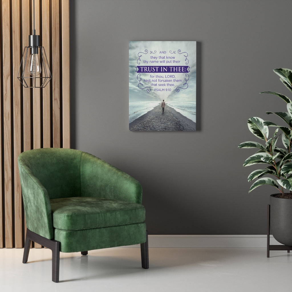 Scripture Walls Trust In Thee Psalm 9:10 Christian Wall Art Bible Verse Print Ready to Hang - Express Your Love Gifts