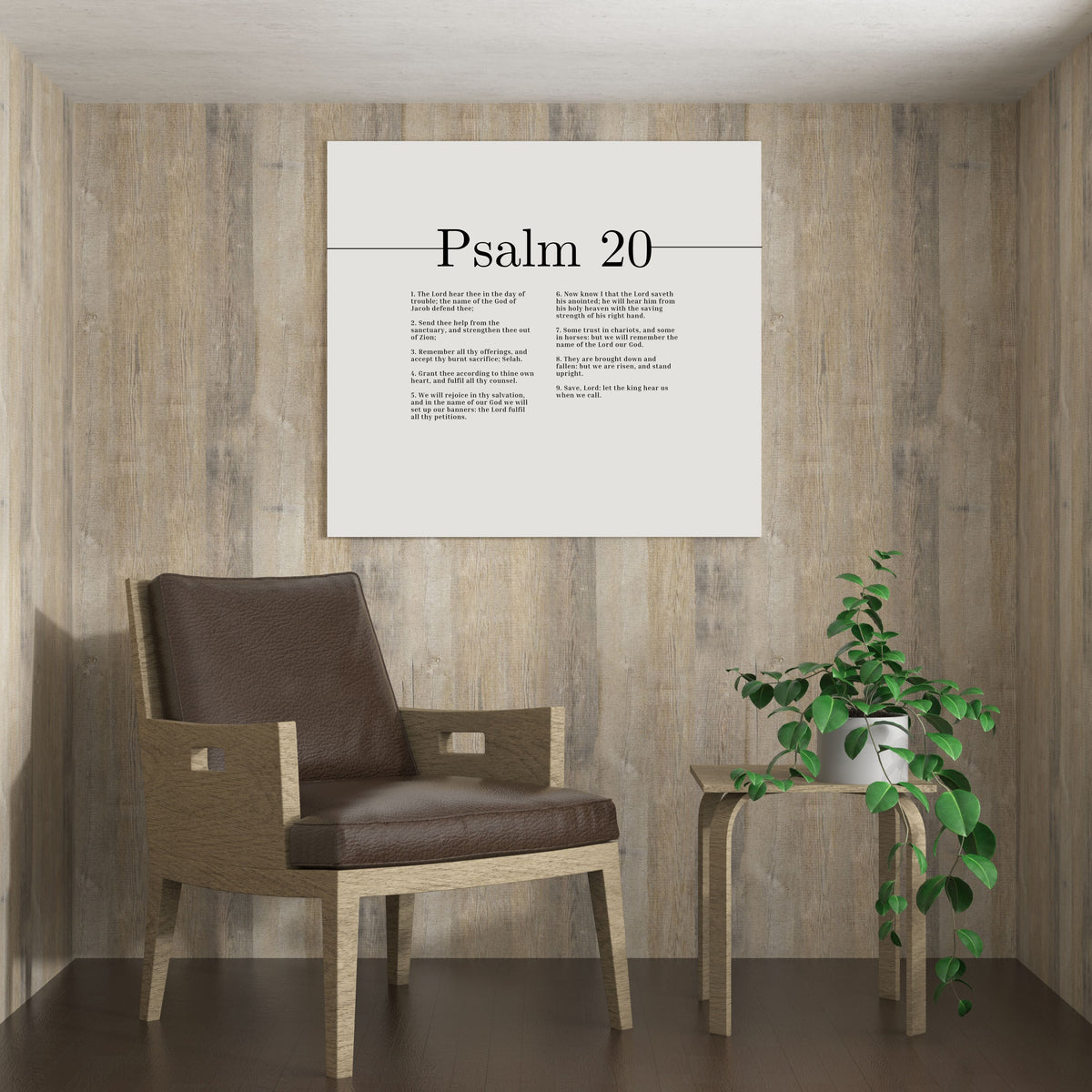 Scripture Canvas We Will Rejoice In Thy Salvation Psalm 20 Christian Wall Art Bible Verse Print Ready to Hang-Express Your Love Gifts