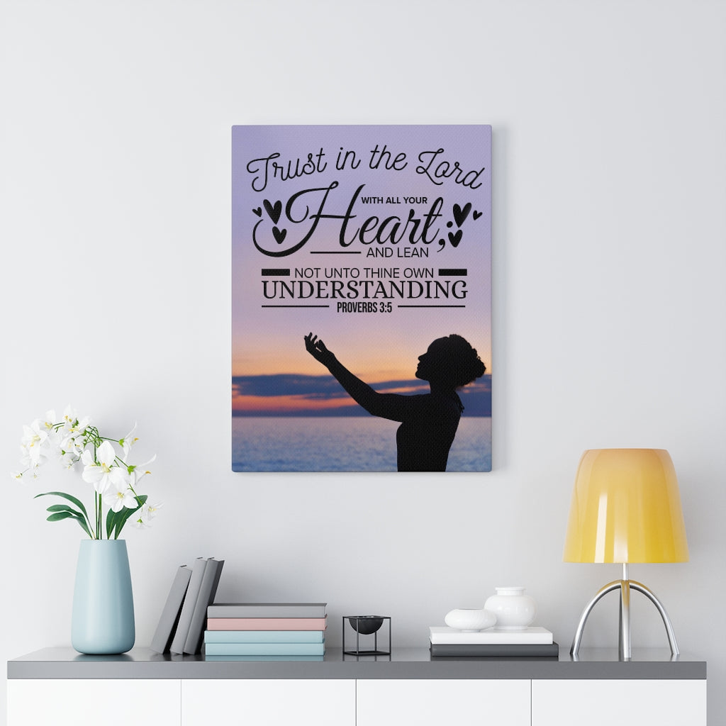 Scripture Walls Trust in The Lord Proverbs 3:5 Christian Wall Art Bible Verse Print Ready to Hang - Express Your Love Gifts