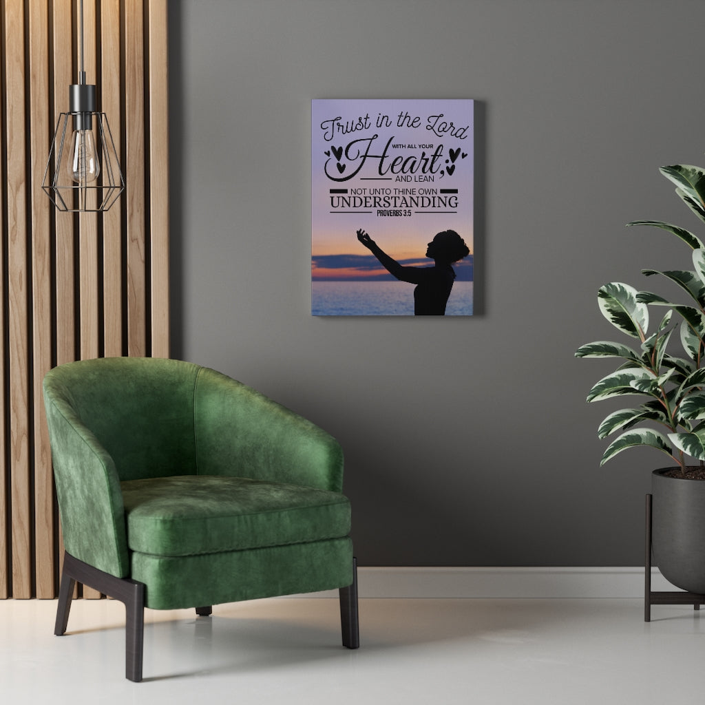 Scripture Walls Trust in The Lord Proverbs 3:5 Christian Wall Art Bible Verse Print Ready to Hang - Express Your Love Gifts