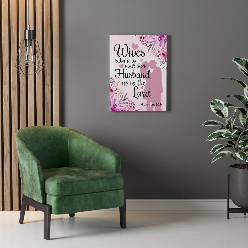 Scripture WallsWives Submit To Your Own Husband Ephesians 5:22 Christian Home Decor Scripture Art - Express Your Love Gifts