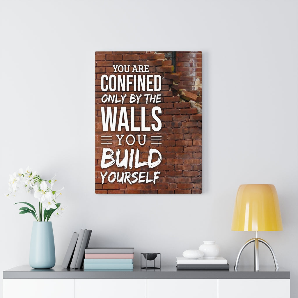 You are Confined Motivational Verse Inspirational Wall Decor for Home Office Gym Inspiring Success Quote Print Ready to Hang Wall Art - Express Your Love Gifts