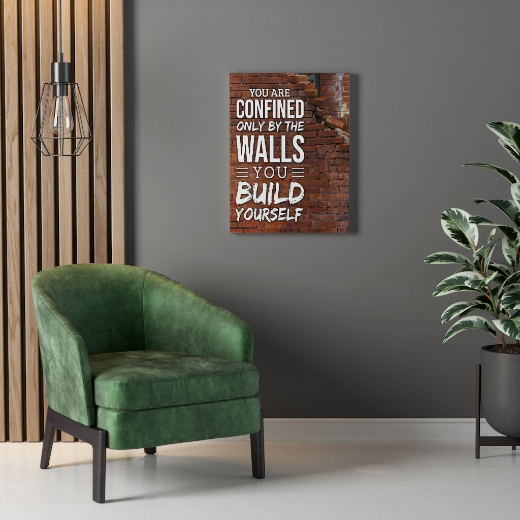You are Confined Motivational Verse Inspirational Wall Decor for Home Office Gym Inspiring Success Quote Print Ready to Hang Wall Art - Express Your Love Gifts