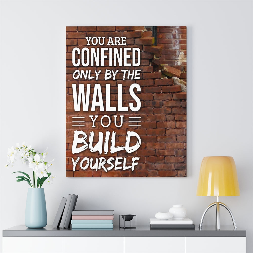 You are Confined Motivational Verse Inspirational Wall Decor for Home Office Gym Inspiring Success Quote Print Ready to Hang Wall Art - Express Your Love Gifts