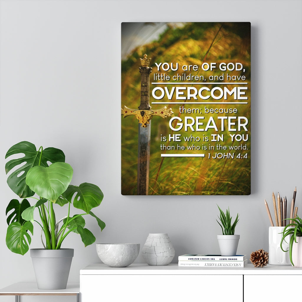 Scripture Walls You Are of God 1 John 4:4 Christian Wall Art Bible Verse Print Ready to Hang - Express Your Love Gifts