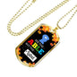 See The Able Not The Label Autism AwAreness Necklace Stainless Steel or 18k Gold Dog Tag 24" Chain-Express Your Love Gifts